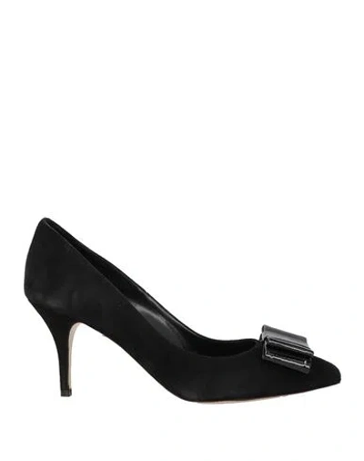 Francesco Sacco Woman Pumps Black Size 10 Leather