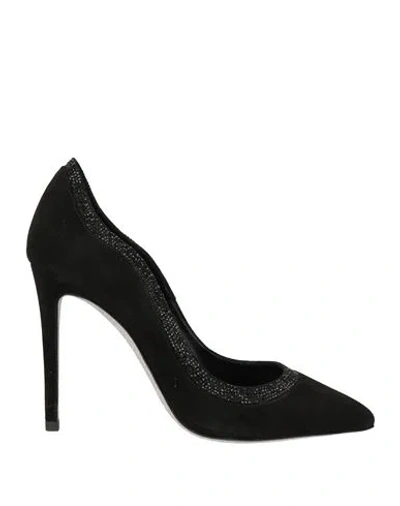 Francesco Sacco Woman Pumps Black Size 8 Leather