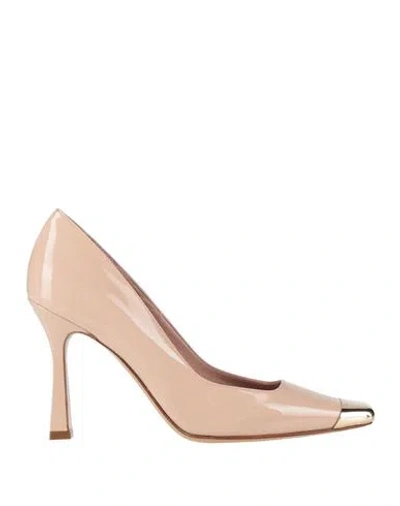Francesco Sacco Woman Pumps Blush Size 8 Leather In Pink