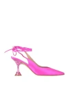 Francesco Sacco Woman Pumps Fuchsia Size 10 Textile Fibers In Pink