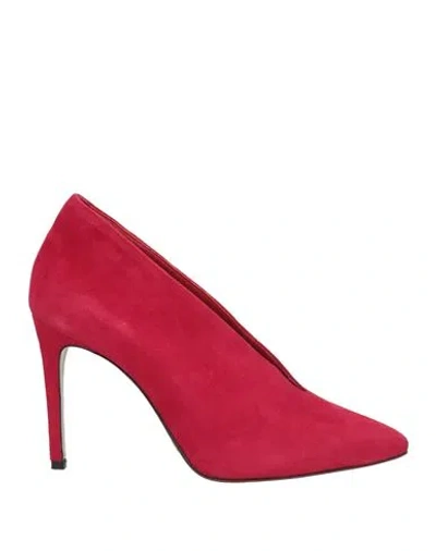 Francesco Sacco Woman Pumps Red Size 8 Leather