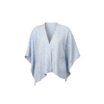 Franchetti Bond Women's Angelica Blue & Beige Batik Print Jacket