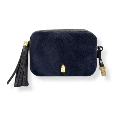Franchetti Bond Women's Blue Caz - Italian Leather & Suede Rich Navy
