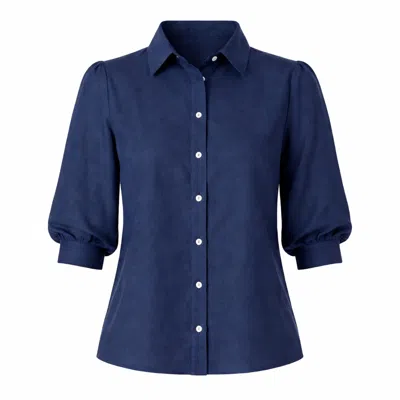 Franchetti Bond Women's Blue Luciella Classic Shirt In Navy