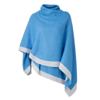 Franchetti Bond Women's Blue Mia Denim & Beige Diamante Trim Wrap