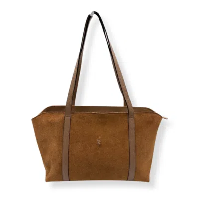 Franchetti Bond Women's Brown Bronwyn Italian Suede Toasted Tan