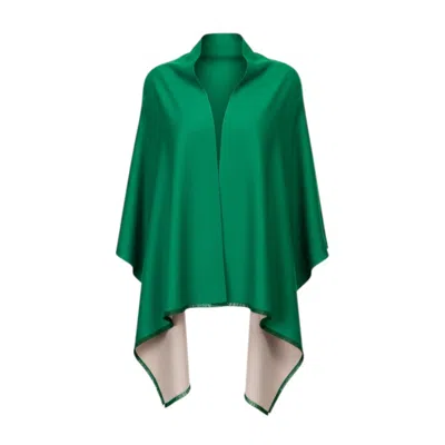 Franchetti Bond Women's Green Clara Emerald/beige Reversible Wrap