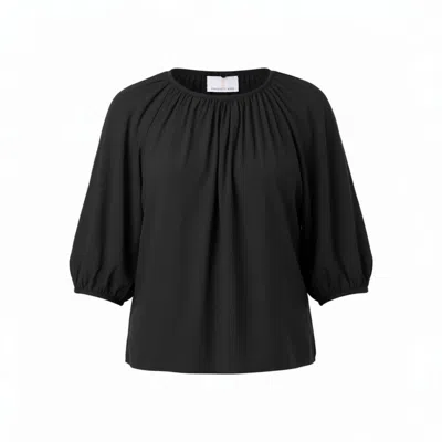 Franchetti Bond Women's Maddalena Puff Sleeve Shirt In Black