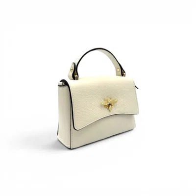 Franchetti Bond Women's Neutrals Bee Italian Leather Classic Cream In Multi