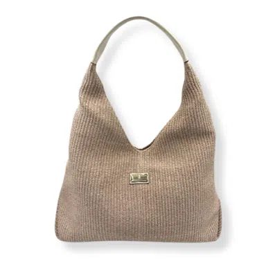 Franchetti Bond Women's Neutrals Bronte Italian Raffia Classic Beige In Brown