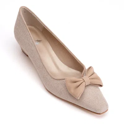 Franchetti Bond Women's Neutrals Giada Italian Canvas Light Taupe