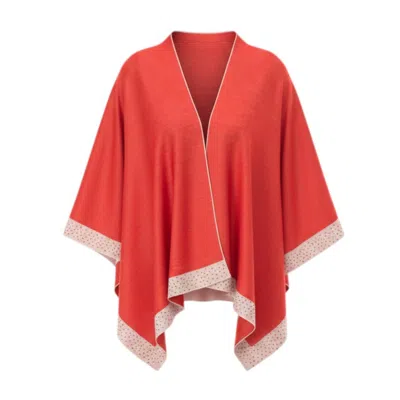 Franchetti Bond Women's Orange Mia Coral & Beige Diamante Trim Wrap