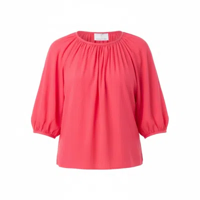 Franchetti Bond Women's Pink Maddalena Puff Sleeve Shirt In Fuchsia