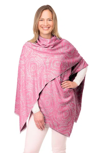 Franchetti Bond Women's Pink Susanna Fuchsia & Beige Batik Wrap