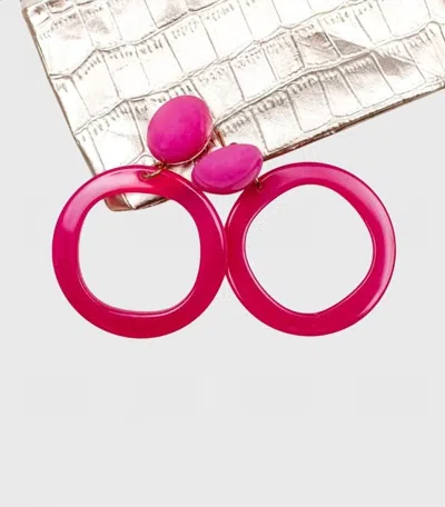 Francine Bramli Women's Lev Earrings In Pink