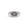 Francis Green Women's Silver / Red The Python Ring In Multi