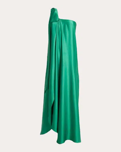 Francisco Arce Women's Mari Knotted Silk Blend Gown In Green