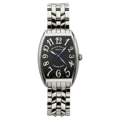 Pre-owned Franck Muller 2000s  Casablanca 2852 Stainless Steel Black Dial Auto 25 Mm