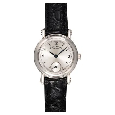 Pre-owned Franck Muller 2800 S6mm Silver Dial 18k Wg Automatic 1990s Open Papers In Multiple