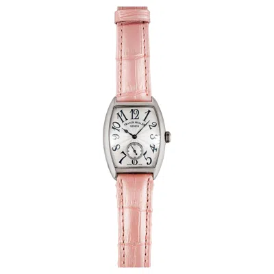 Pre-owned Franck Muller 7501 White Arabic Dial Watch In 18k White Gold, 1990s
