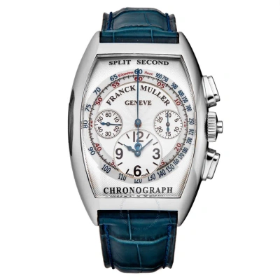 Franck Muller Casabalanca Chronograph Automatic Silver Dial Men's Watch 8883cc Rc Ac Bl In Blue