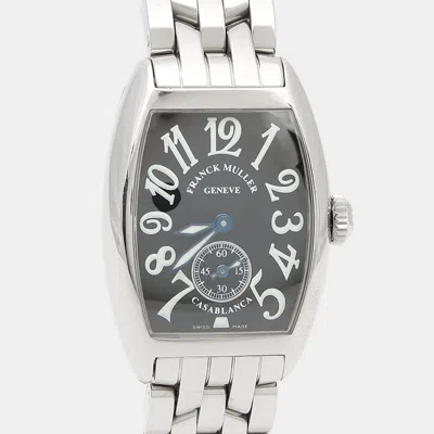 Pre-owned Franck Muller Casablanca 1750s6 Manual Winding Black Women's Wristwatch 35 Mm