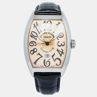Pre-owned Franck Muller Casablanca 8880 C Dt Automatic Cream Stainless Steel Men's Wristwatch 39mm