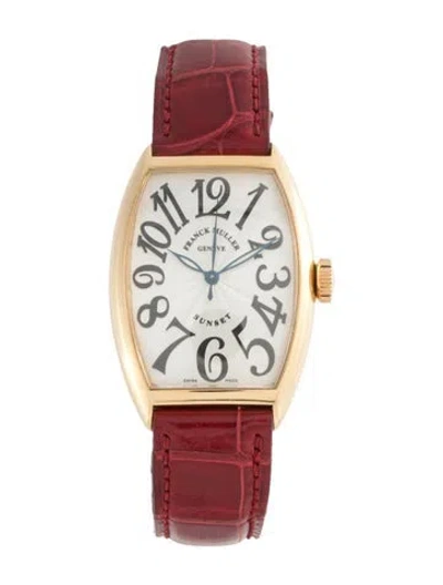 Pre-owned Franck Muller Cintre Curvex Sunset Watch In Multi