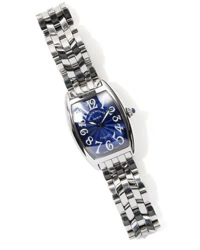 Franck Muller Cintrée Curvex 25mm Ref 1752qz Full Set Watch In Metallic
