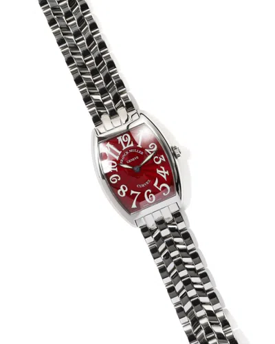 Franck Muller Cintrée Curvex 29mm Ref 7502qz Watch In Red