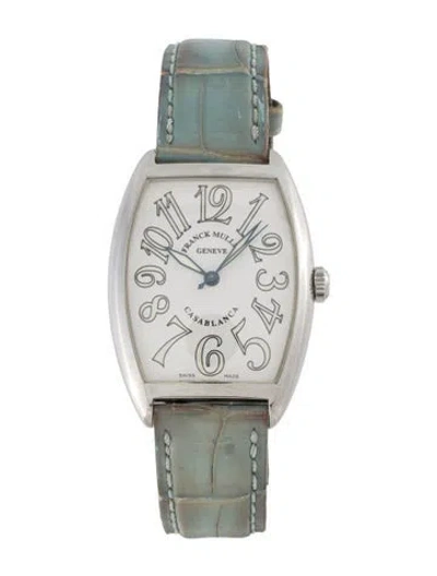 Pre-owned Franck Muller Cintree Curvex Casablanca, 34mm In Multicolor