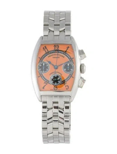 Pre-owned Franck Muller Cintrée Curvex Chronograph Watch, 29mm In Multi