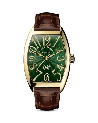 Franck Muller Cintree Curvex Classic Watch, 36mm In Brown