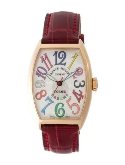 Pre-owned Franck Muller Cintrée Curvex Color Dreams Watch In Multi