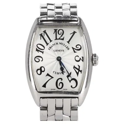 Pre-owned Franck Muller Cintrée Curvex Watch In Stainless Steel In Multi