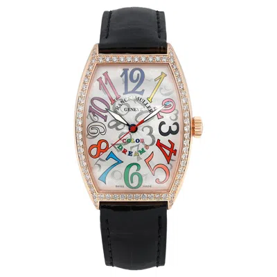 Pre-owned Franck Muller Color Dreams 33mm 18k Rose Gold Diamond Bezel 5851 M Sc Coldrm D1r In Red