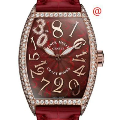 Franck Muller Crazy Hours Automatic Diamond Red Dial Ladies Watch 7880ch30thd(5ner)