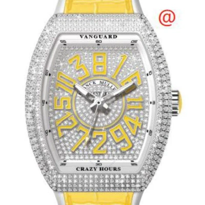 Franck Muller Crazy Hours Automatic Diamond Silver Dial Men's Watch V41chdcdacja(diamjaac) In Yellow