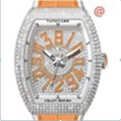 Franck Muller Crazy Hours Automatic Diamond Silver Dial Men's Watch V41chdcdacor(diamorac) In Orange