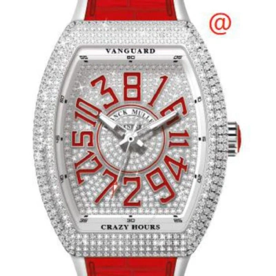 Franck Muller Crazy Hours Automatic Diamond Silver Dial Men's Watch V41chdcdacrg(diamrgeac) In Red