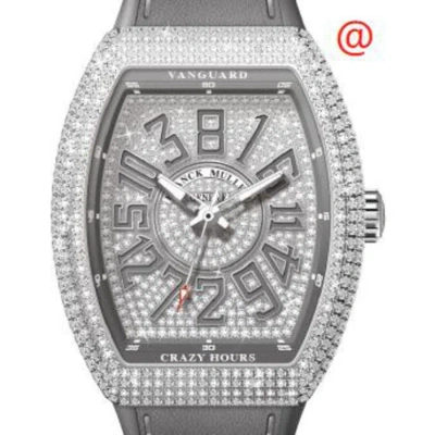 Franck Muller Crazy Hours Automatic Diamond Silver Dial Men's Watch V41chdcdactt(diamttac) In Gray
