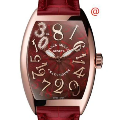 Franck Muller Crazy Hours Automatic Red Dial Unisex Watch 5850ch30th(5ner) In Gray