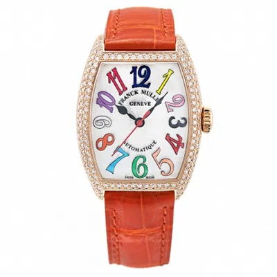 Franck Muller Curvex Automatic Diamond Silver Dial Ladies Watch 7500 Sc At Fo Col Dr D 5n In Orange
