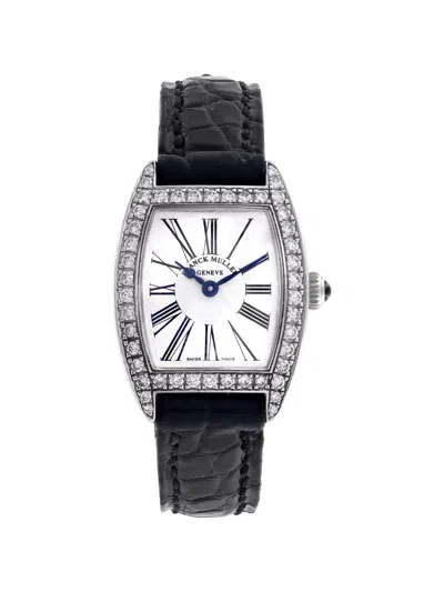 Pre-owned Franck Muller Curvex Diamond 23mm Watch In White