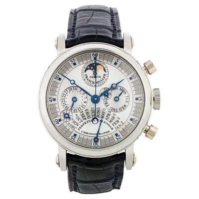 Pre-owned Franck Muller Double Dial Perpetual Calendar Chronograph Watch In Multi