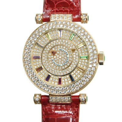 Franck Muller Double Mystery Automatic Diamond Silver Dial Unisex Watch Dm42coldrmd2rcd(5n) In Red