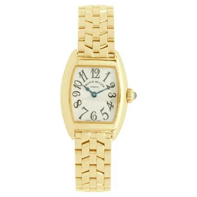 Pre-owned Franck Muller Franck Mueller 18 Karat Yellow Gold Tonneau Curvex 22mm