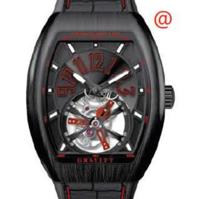 Franck Muller Gravity Hand Wind Black Dial Men's Watch V41tgravitycsttnrbrer(nrnrrge) In Multi