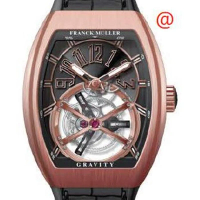 Franck Muller Gravity Hand Wind Black Dial Men's Watch V45tgravitycs5nbrnr(nrnr5nbr) In Gold