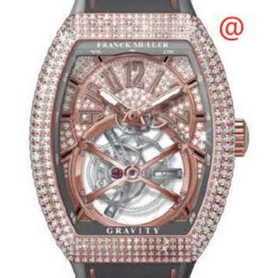 Franck Muller Gravity Hand Wind Diamond Gold Dial Men's Watch V45tgravitycsdcd5ntt(diamtt5n) In Multi
